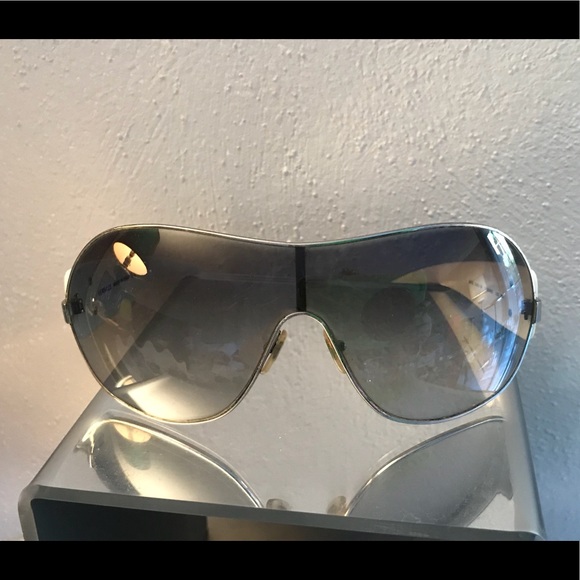 Versace Accessories - VERSACE Sunglasses Unisex White Frame Grey Lens